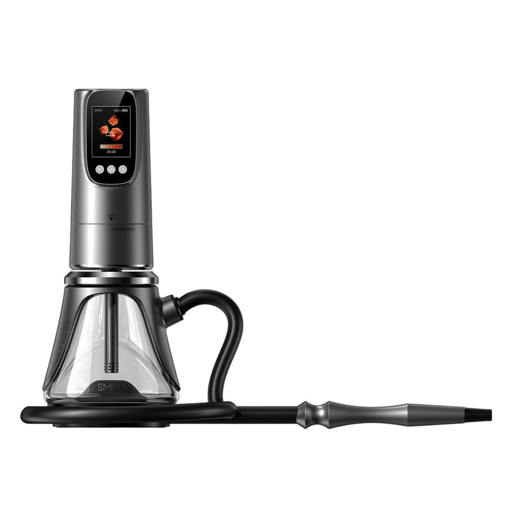 SMPO HUKKA charcoal-free E-Hookah Grey