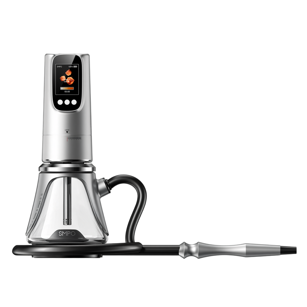 SMPO HUKKA charcoal-free E-Hookah Silver
